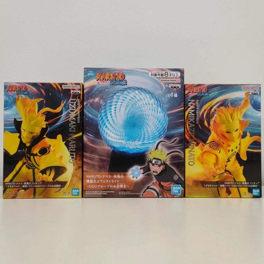 Naruto Shippuden - Uzumaki Naruto e Namikaze Minato Action Figure Bandai Banpresto - Action Figure