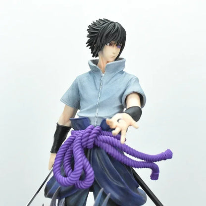 Naruto Shippuden - Uzumaki Naruto e Uchiha Sasuke Action Figure - Action Figure