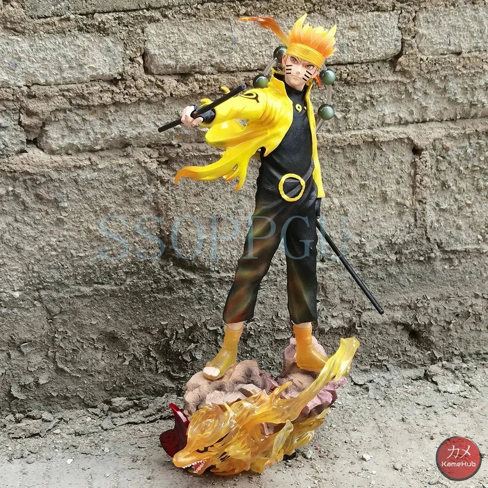 Naruto Shippuden - Uzumaki Naruto e Uchiha Sasuke Action Figure - Uzumaki Naruto 42cm / Sì - Action Figure