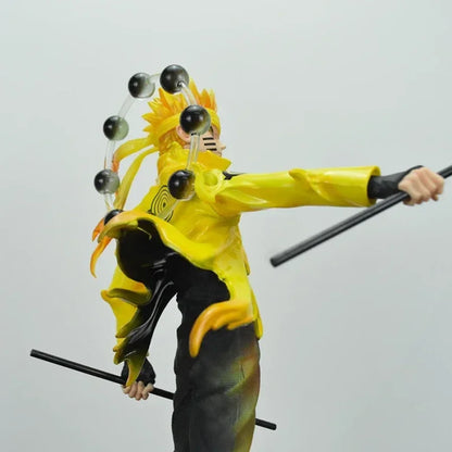 Naruto Shippuden - Uzumaki Naruto e Uchiha Sasuke Action Figure - Action Figure