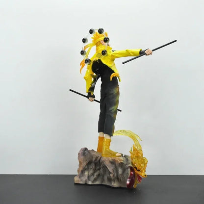 Naruto Shippuden - Uzumaki Naruto e Uchiha Sasuke Action Figure - Action Figure
