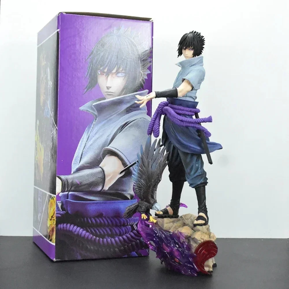 Naruto Shippuden - Uzumaki Naruto e Uchiha Sasuke Action Figure - Action Figure