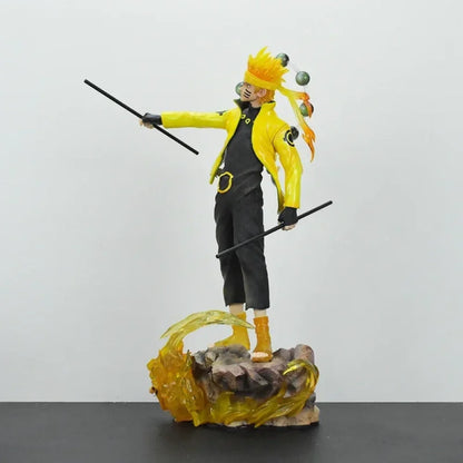 Naruto Shippuden - Uzumaki Naruto e Uchiha Sasuke Action Figure - Action Figure