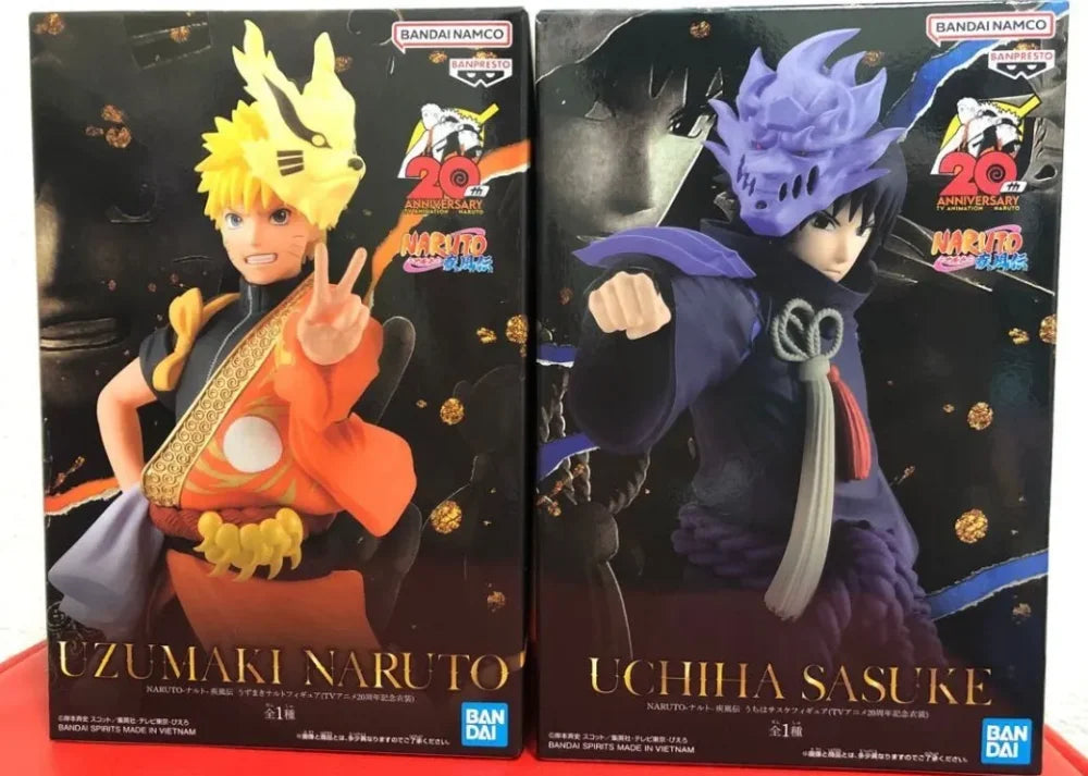 Naruto Shippuden - Uzumaki E Uchiha Sasuke Originale Bandai Banpresto Action Figure
