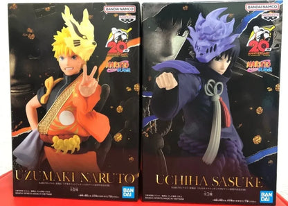 Naruto Shippuden - Uzumaki E Uchiha Sasuke Originale Bandai Banpresto Action Figure