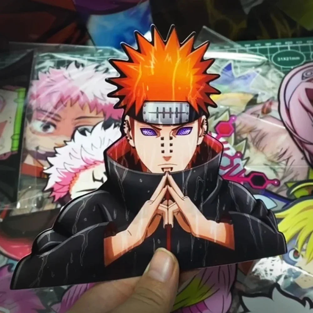 Naruto Shippuden - Vari Personaggi 3D Sticker Effetto Motion Lenticolare Accessori