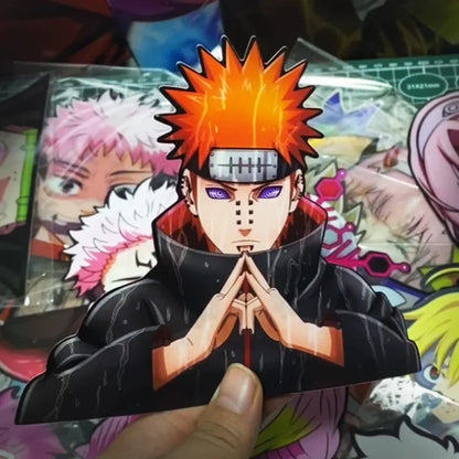 Naruto Shippuden - Vari Personaggi 3D Sticker Effetto Motion Lenticolare Accessori