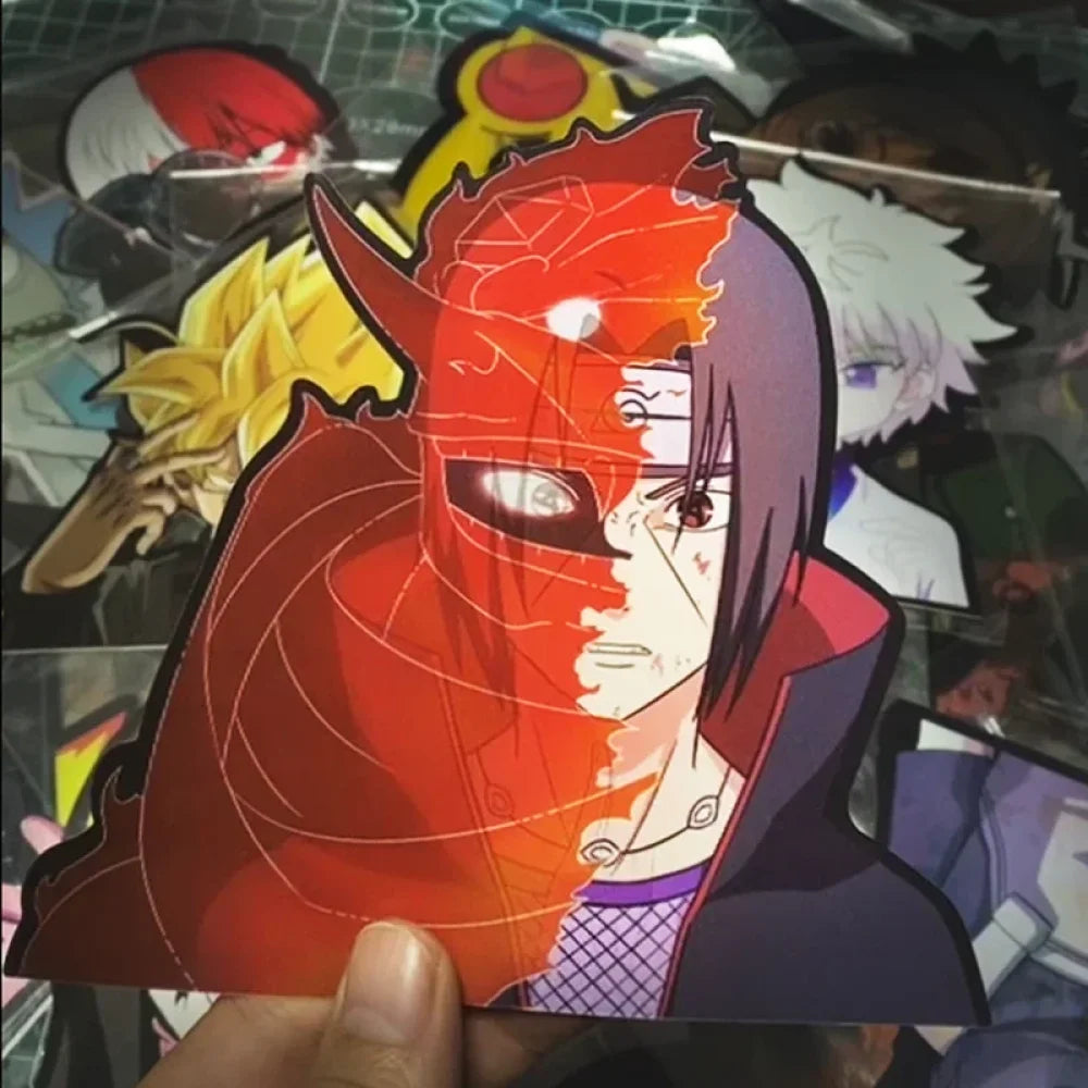 Naruto Shippuden - Vari Personaggi 3D Sticker Effetto Motion Lenticolare Accessori