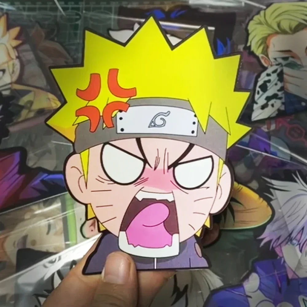 Naruto Shippuden - Vari Personaggi 3D Sticker Effetto Motion Lenticolare Accessori