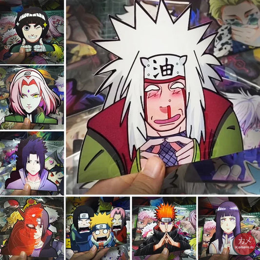 Naruto Shippuden - Vari Personaggi 3D Sticker Effetto Motion Lenticolare Accessori