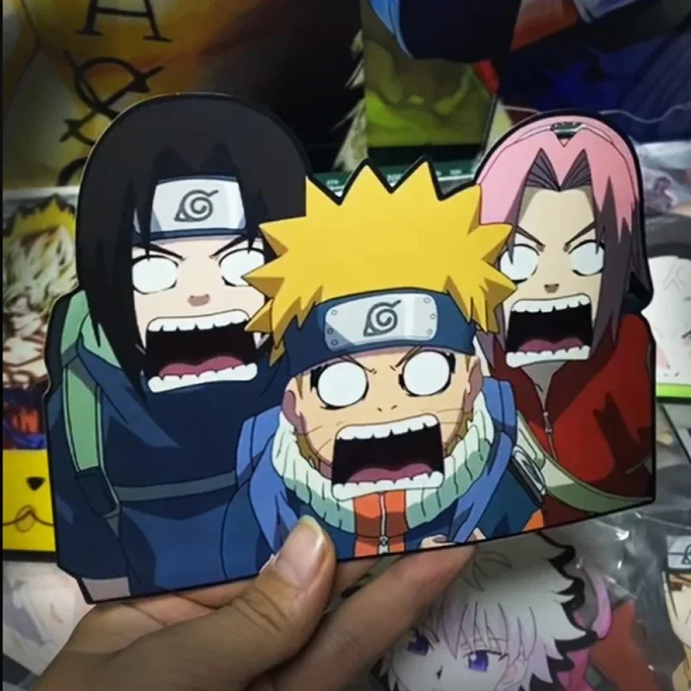 Naruto Shippuden - Vari Personaggi 3D Sticker Effetto Motion Lenticolare Accessori