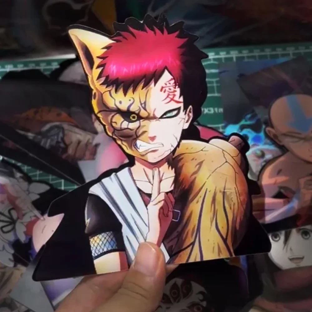 Naruto Shippuden - Vari Personaggi 3D Sticker Effetto Motion Lenticolare Accessori