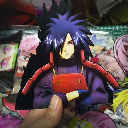 Naruto Shippuden - Vari Personaggi 3D Sticker Effetto Motion Lenticolare Accessori