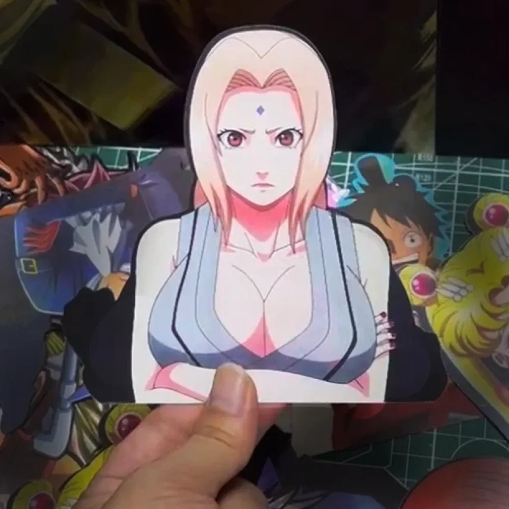 Naruto Shippuden - Vari Personaggi 3D Sticker Effetto Motion Lenticolare Accessori