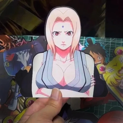 Naruto Shippuden - Vari Personaggi 3D Sticker Effetto Motion Lenticolare Accessori