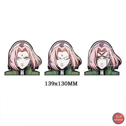 Naruto Shippuden - Vari Personaggi 3D Sticker Effetto Motion Lenticolare Haruno Sakura Accessori