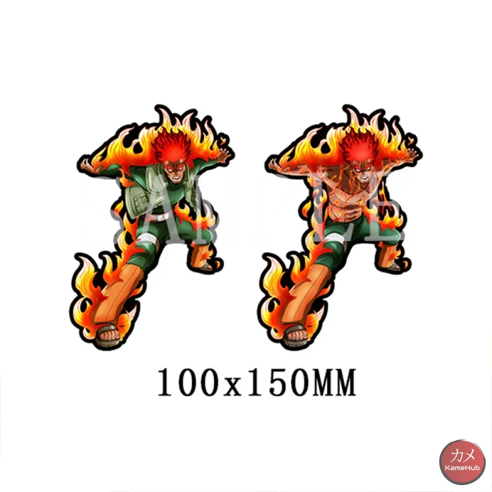 Naruto Shippuden - Vari Personaggi 3D Sticker Effetto Motion Lenticolare Maito Gai Accessori