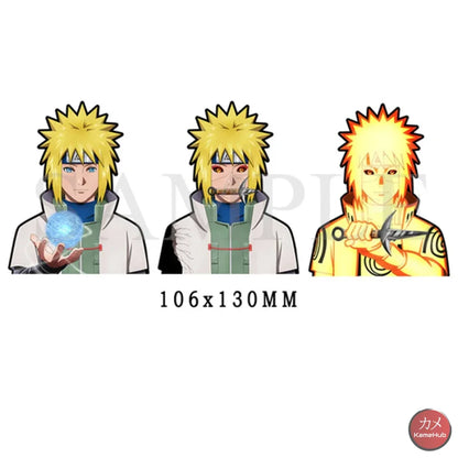 Naruto Shippuden - Vari Personaggi 3D Sticker Effetto Motion Lenticolare Namikaze Minato Accessori