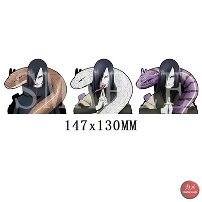 Naruto Shippuden - Vari Personaggi 3D Sticker Effetto Motion Lenticolare Orochimaru Accessori