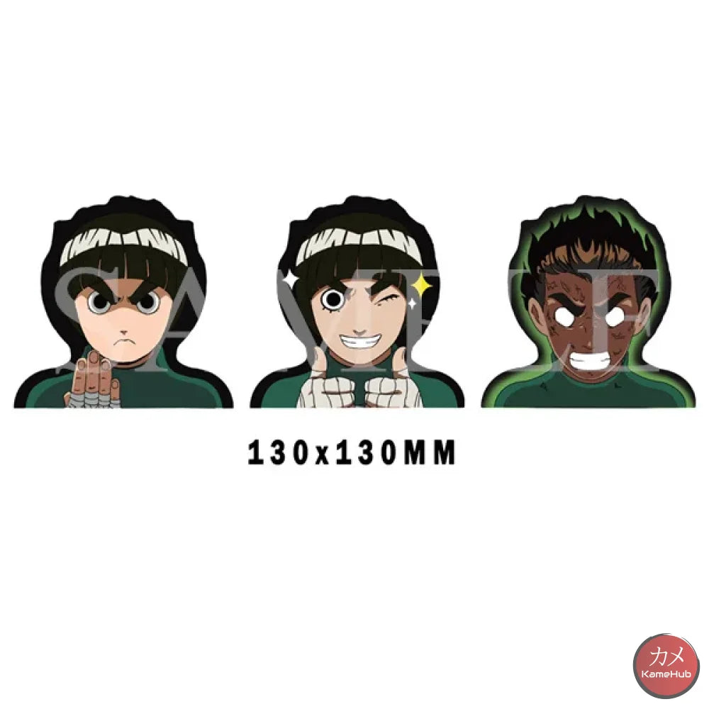Naruto Shippuden - Vari Personaggi 3D Sticker Effetto Motion Lenticolare Rock Lee Accessori