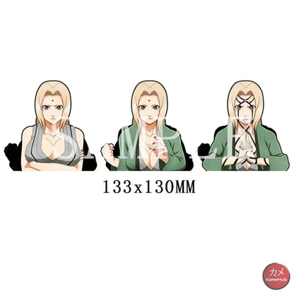 Naruto Shippuden - Vari Personaggi 3D Sticker Effetto Motion Lenticolare Tsunade Accessori
