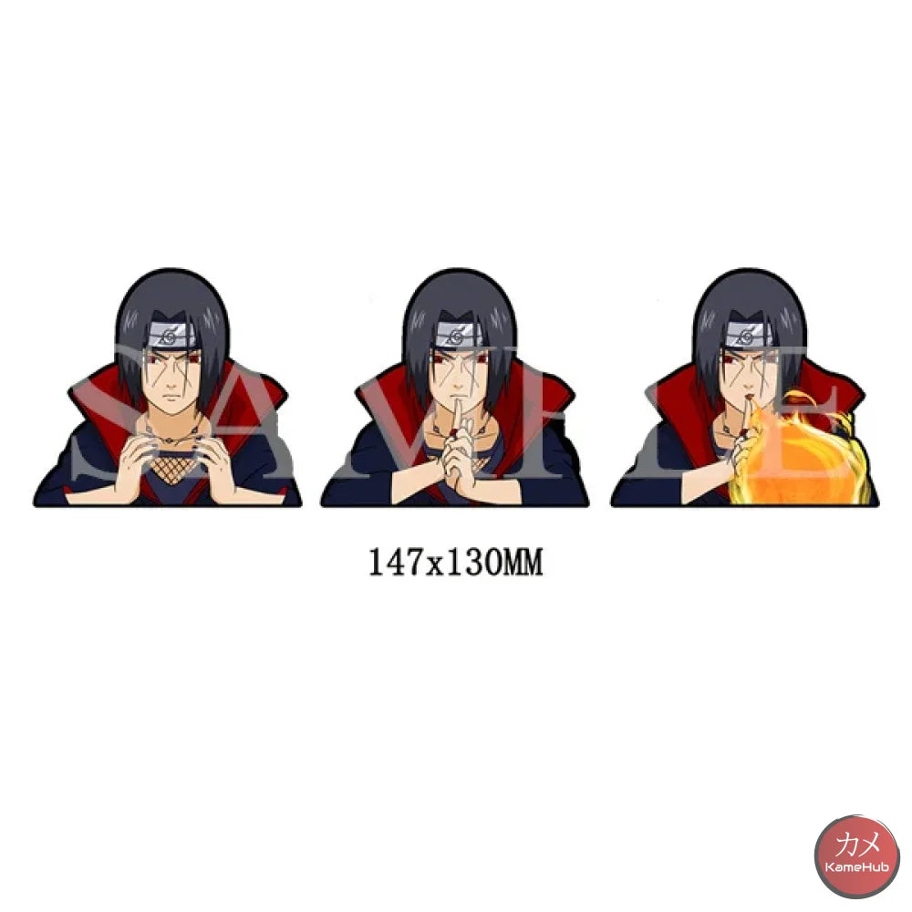 Naruto Shippuden - Vari Personaggi 3D Sticker Effetto Motion Lenticolare Uchiha Itachi 3 Accessori