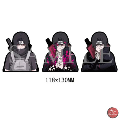 Naruto Shippuden - Vari Personaggi 3D Sticker Effetto Motion Lenticolare Uchiha Itachi 4 Accessori