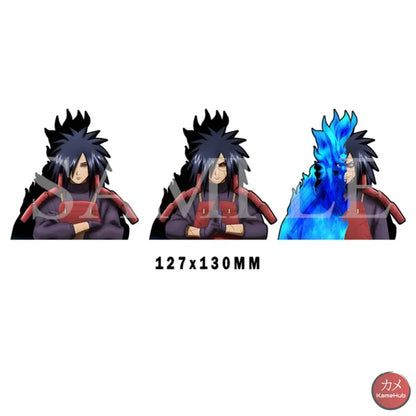 Naruto Shippuden - Vari Personaggi 3D Sticker Effetto Motion Lenticolare Uchiha Madara Accessori