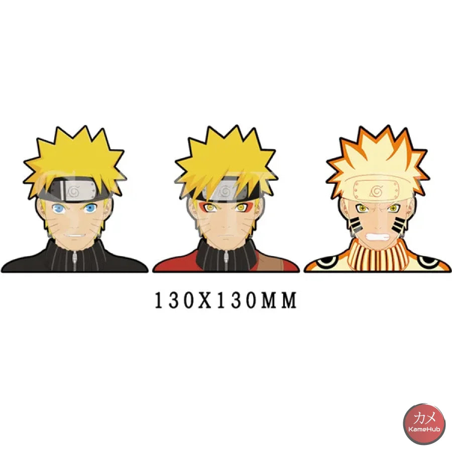 Naruto Shippuden - Vari Personaggi 3D Sticker Effetto Motion Lenticolare Uzumaki 4 Accessori