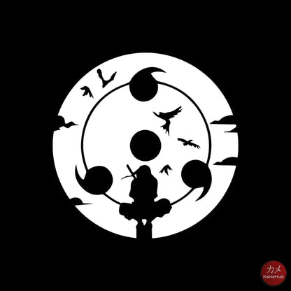 Naruto - Uchiha Itachi Sticker per Auto - Itachi Adesivo Bianco / M 13x13cm - Accessori