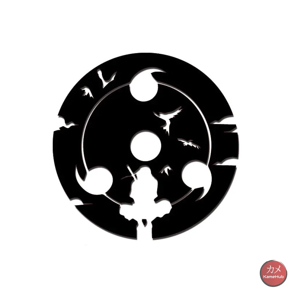 Naruto - Uchiha Itachi Sticker per Auto - Itachi Adesivo Nero / S 10x10cm - Accessori