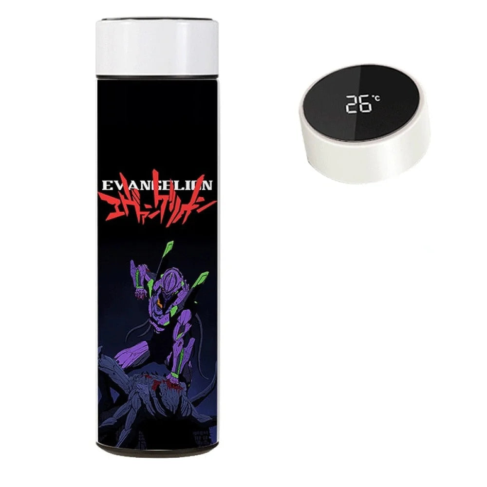 Neon Genesis Evangelion- Borraccia Termica 480 Ml Con Display Digitale Intelligente Accessori