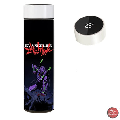 Neon Genesis Evangelion- Borraccia Termica 480 Ml Con Display Digitale Intelligente Eva 5 Accessori