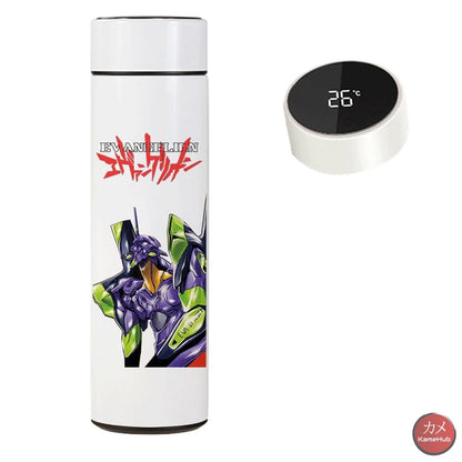 Neon Genesis Evangelion- Borraccia Termica 480 Ml Con Display Digitale Intelligente Eva 9 Accessori