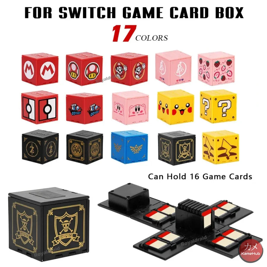 Nintendo Switch - Box Porta Giochi Di Vari Anime / Videogiochi Gadget