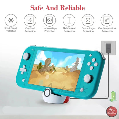 Nintendo Switch X Pokemon - Pokeball Stand Caricatore Porta Gadget