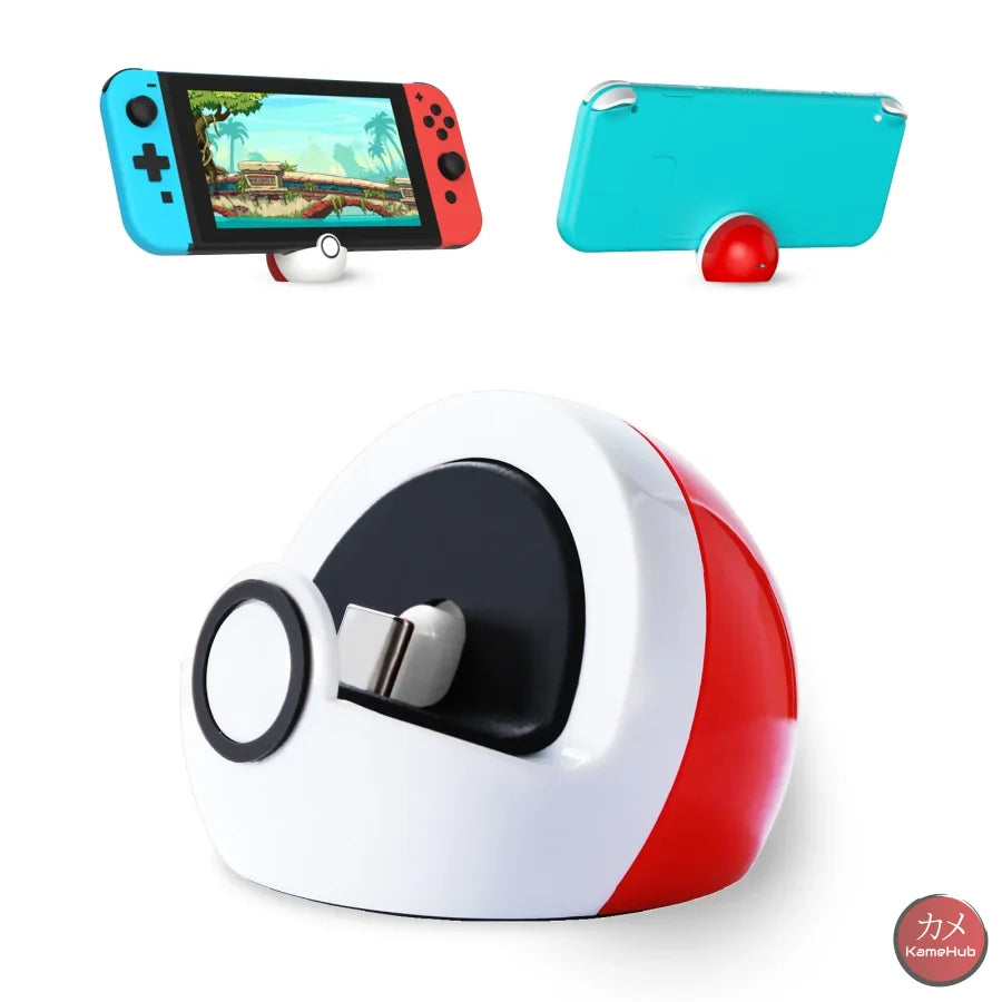 Nintendo Switch X Pokemon - Pokeball Stand Caricatore Porta Gadget