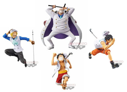 One Piece - Ace Luffy Sabo E Garp Originale Bandai Banpresto Dream Magazine Action Figure