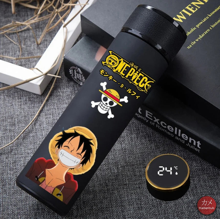 One Piece - Borracce Termiche 500 Ml Con Display Digitale Intelligente Nero Luffy-A Accessori