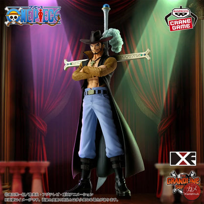 One Piece - Dracule Mihawk Action Figure Bandai Banpresto DXF Dracule Mihawk 17cm Action Figure