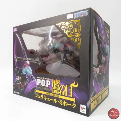 One Piece - Dracule Mihawk Action Figure Megahouse P.o.p Neo Maximum 34Cm