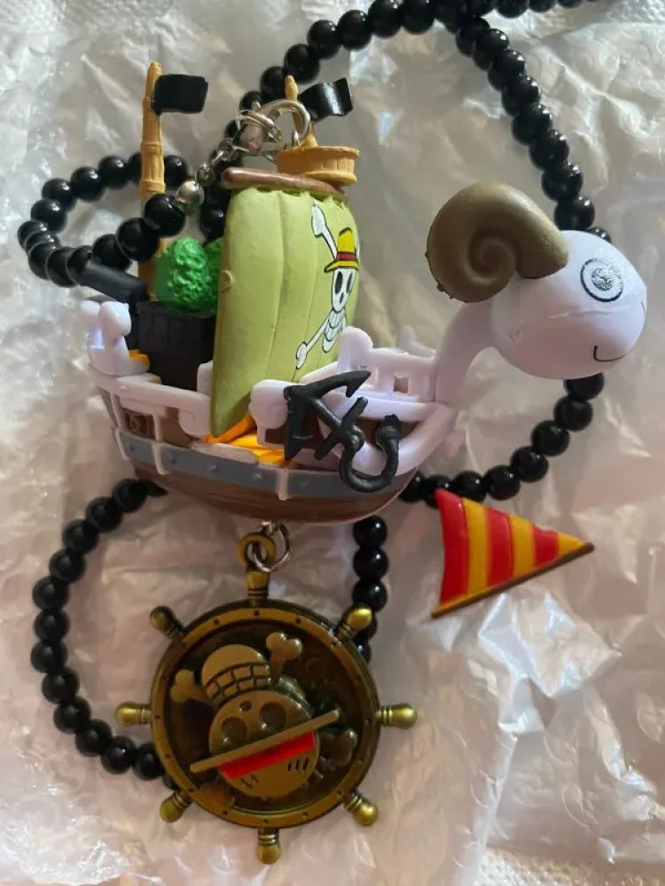 One Piece - Going Merry E Thousand Sunny Ciondolo Per Auto Accessori