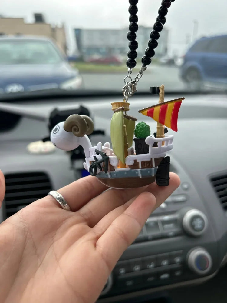 One Piece - Going Merry E Thousand Sunny Ciondolo Per Auto Accessori