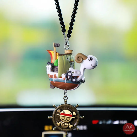 One Piece - Going Merry E Thousand Sunny Ciondolo Per Auto Accessori