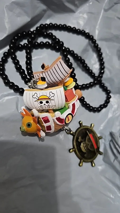 One Piece - Going Merry E Thousand Sunny Ciondolo Per Auto Accessori