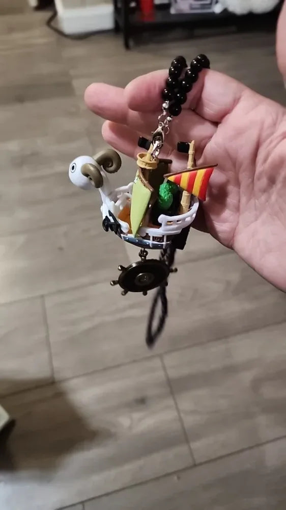 One Piece - Going Merry E Thousand Sunny Ciondolo Per Auto Accessori