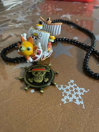 One Piece - Going Merry E Thousand Sunny Ciondolo Per Auto Accessori