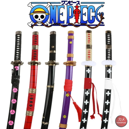 One Piece - Katana Replica Perfetta In Bamboo Vari Personaggi 104 Cm Katane & Spade