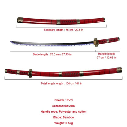 One Piece - Katana Replica Perfetta In Bamboo Vari Personaggi 104 Cm Katane & Spade