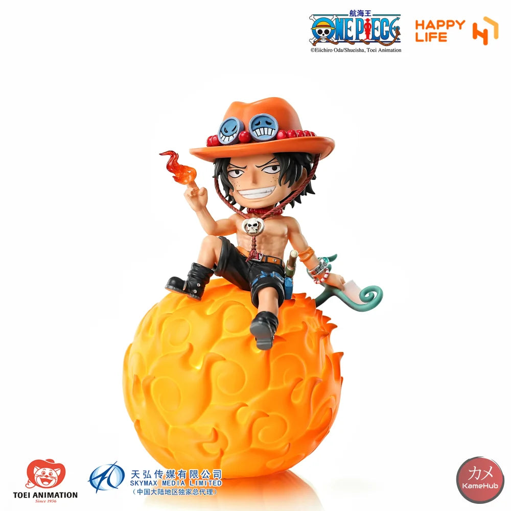 One Piece - Lampade Led Frutti del Diavolo e Figure - Portgas D.Ace - Action Figure